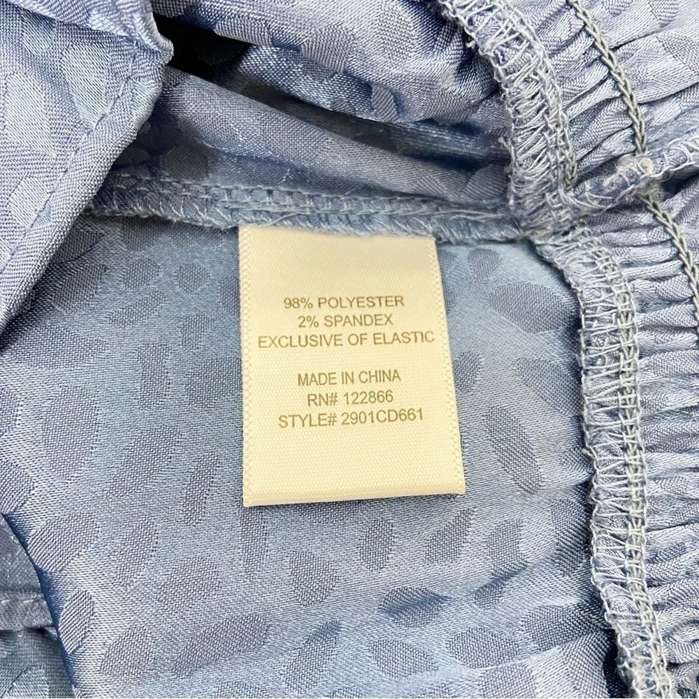 Chenault Satin Pebbled Blouse M NWOT
